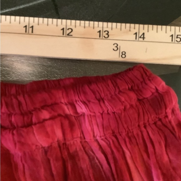 Vintage bamboo fashions boho festival embroidered crochet free size maxi skirt - Picture 7 of 8